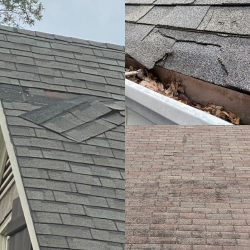damaged roofs that need maintaining