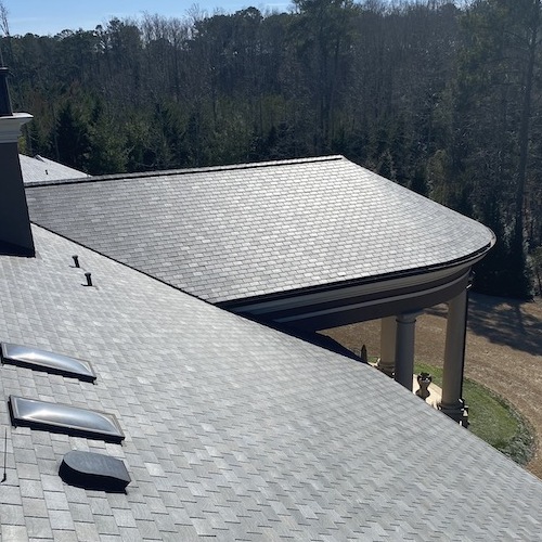 completed radiant roof